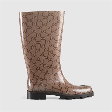 gucci ankle rain boots|thigh high gucci boots.